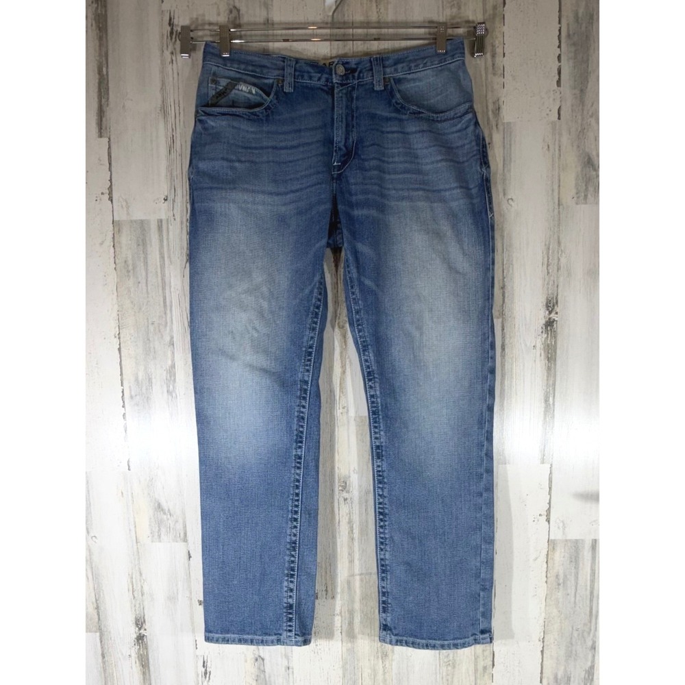 Ariat M2 Relaxed Boot Cut Jeans 35x33 Faded Denim Western Workwear Cowboy Ranch
